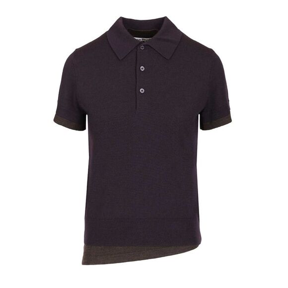 Acne Studios Women Layered Wool Polo Shirt
